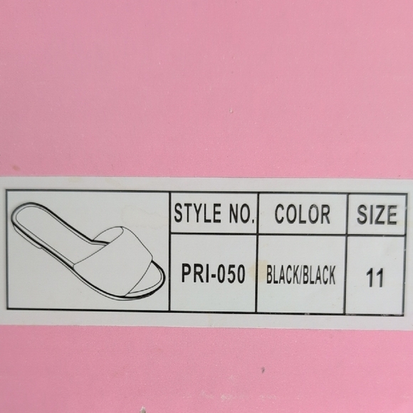 Black Glitter Sandals - Picture 6 of 6